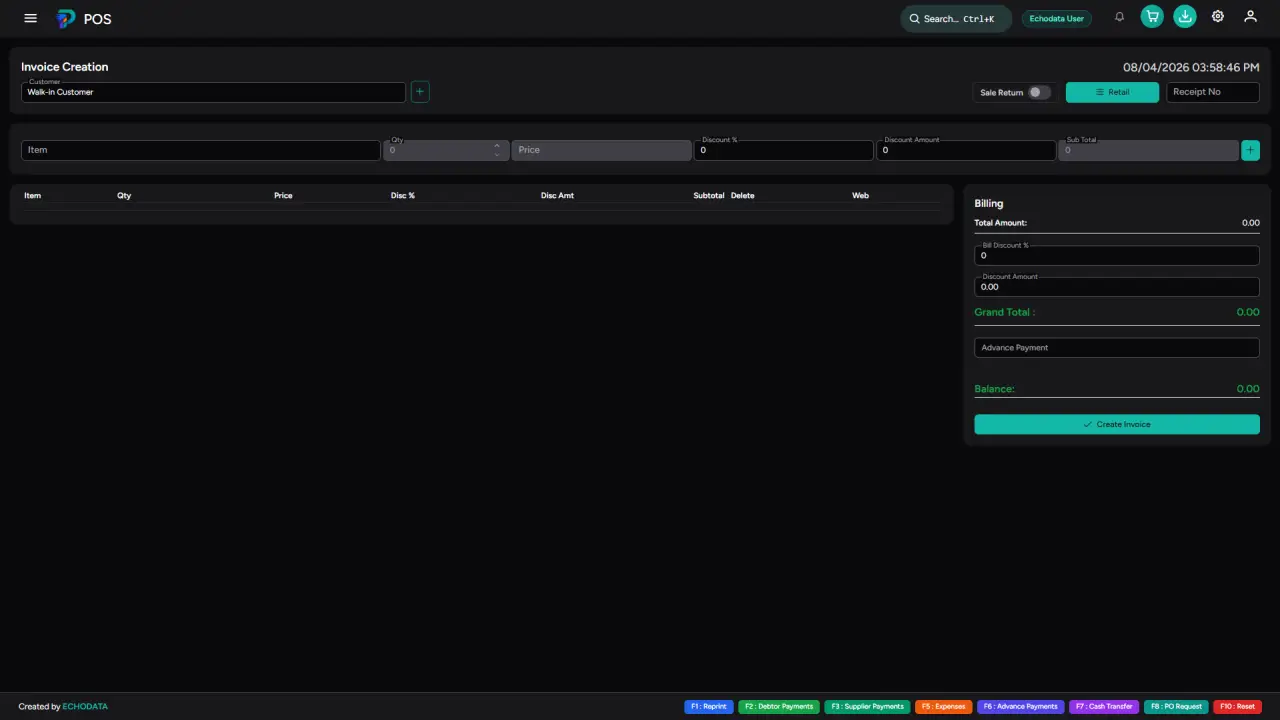 Fast checkout dark theme